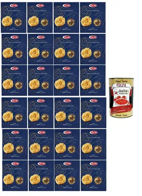 Produktbild von Barilla Tagliatelle Specialità 24×500 g – breite Bandnudeln aus 100% italienischem Hartweizengrieß, al dente in 5 Minuten, Gastro- und Familienvorrat + Italian Gourmet polpa