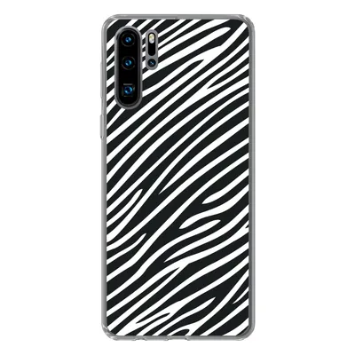 Produktbild von MuchoWow® Handyhülle Schutzhülle Hülle für Huawei P30 Pro Tiermuster - Zebra - Schwarz Silikon Softcase Handy Hülle - Schutzdeckel