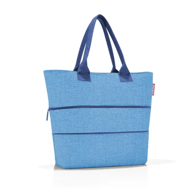 Produktbild von reisenthel shopper e1, Einkaufstasche, Tragetasche, Tasche, Polyestergewebe, Twist Azuret, 12 L, RJ4084