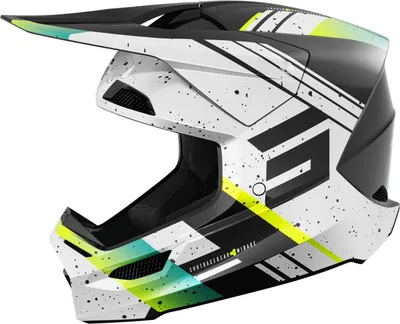 Produktbild von Shot Furious Mirage Motocross Helm, schwarz/weiß/gelb, M (57/58)