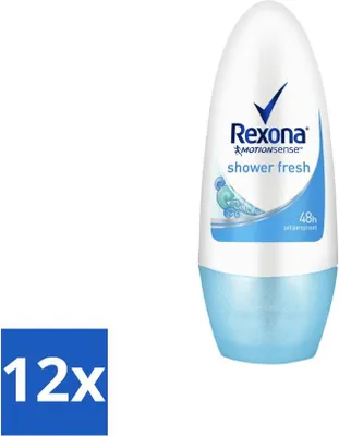 Obrázok produktu pre Rexona - Shower Fresh - Dezodorant roll-on - 50 ml - hodnotné balenie - 12 kusov