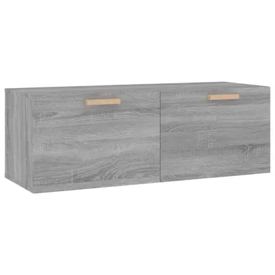 Zdjęcie produktu dla vidaXL Szafka ścienna Szara Sonoma 100x36,5x35 cm Materiał drewnopochodny