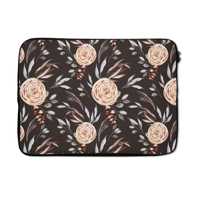Produktbild von MuchoWow® Laptop Hülle 14 ZollRosen - Natur - Braun Laptoptasche - Laptoptasche - Stoßsicher - Schutzhaube