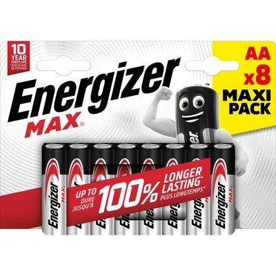 Produktbild von Energizer Batterie Max Alkaline E303324700 AA LR6 8St.