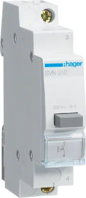 Immagine prodotto di Pressostato Hager 16A 1S 230V AC 1PLE SVN312