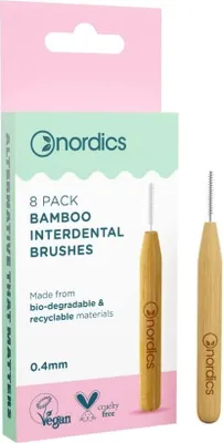 Obrázek produktu pro NORDICS Mezizubní kartáčky z bambusu velikost 0,40 mm 8 ks