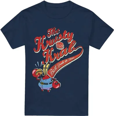 Produktbild von SpongeBob SquarePants - "The Krusty Krab" T-Shirt für Herren TV6424 (L) (Marineblau)