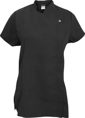Productafbeelding van Dennys Damen tuniek, asymmetrische ritssluiting, model BC3465 (maat 40 EU), kleur zwart
