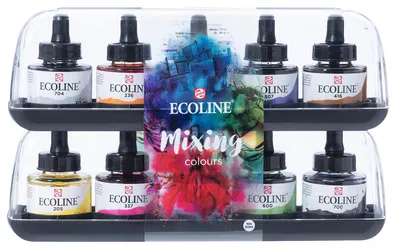 Obrázek produktu pro Ecoline, tekutá akvarelová sada, 10 x 30 ml