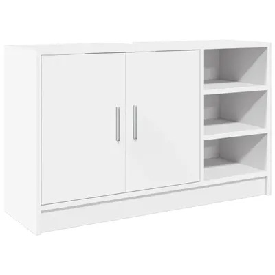 Produktbild von Waschbeckenunterschrank Weiß 90x29x55 cm Holzwerkstoff