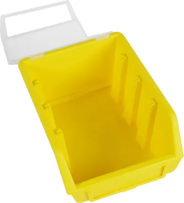 Produktbild von Sichtlagerkasten mit Deckel, Gr. 2, gelb