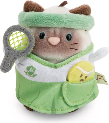 Produktbild von NICI Kuscheltier Set Siamkatze Siamy mit Tennisball u. Tenniskostüm in Geschenkbox