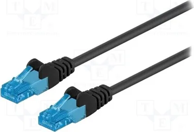 Produktbild von 1x 6a L: 2m  2 55408 RJ45-Kabel Cu   schwarz
