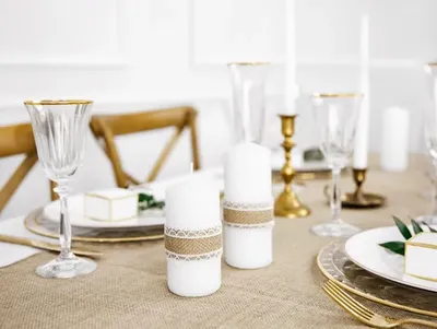 Immagine prodotto di Nastro di iuta con pizzo bianco 4cm x 5m in rotolo marrone naturale bianco