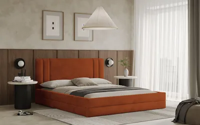 Obrázek produktu pro Postel ALCAMO 180x200 měděná s úložným prostorem