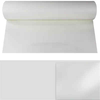 Obrázok produktu pre Flexfolia 3D, biely, TPU, 0,4 mm, 50 x 100 cm. Gumená fólia, fólia na plotre, textilná fólia, fólia na žehlenie
