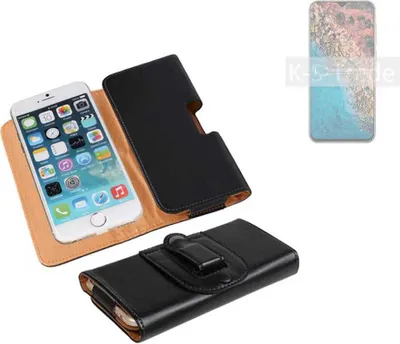 Produktbild von K-S-Trade Schützhülle Handyhülle kompatibel mit Cubot X20 Pro Holster Gürtel Tasche Schutzhülle Handy-Tasche Smartphone Case Seitentasche schwarz