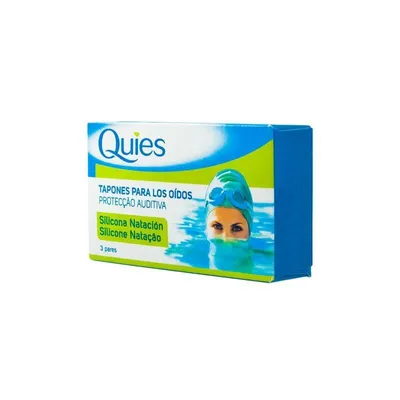 Imagen del producto de Optik Deiters: Tapones de silicona Quies para nadar, paquete de 6 unidades