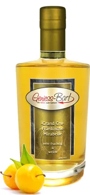 Produktbild von Grand Cru Fränkische Mirabelle fruchtig & weich 0,7L Edelspirituose Schnaps 40% Vol. Mirabellenschnaps