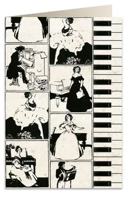 Image de Carnet B6 avec enveloppe. Pianoforte