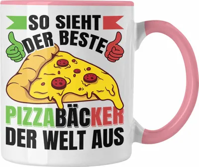 Produktbild von Trendation - Pizzabäcker Geschenk Tasse Lustiger Spruch Geschenkidee Pizza-Bäcker (Rosa)