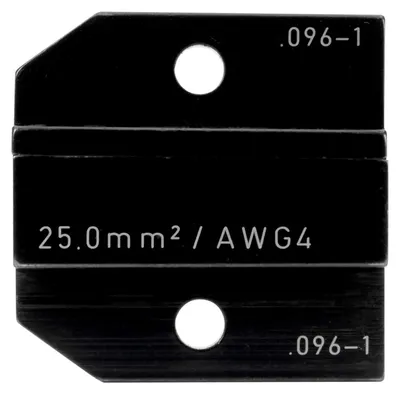 Immagine prodotto di 624 096-1 3 0 Rennsteig Werkzeuge GmbH. Inserto per crimpatura di capicorda isolati/non isolati. Larghezza di crimpatura: 32,0 mm