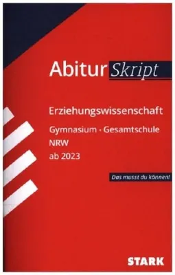 Obrázek produktu pro STARK AbiturSkript - Erziehungswissenschaft - NRW ab 2023