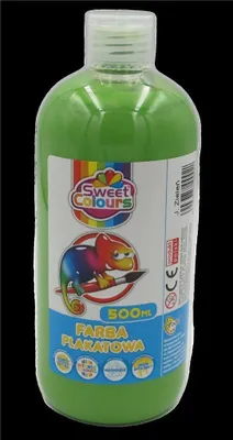 Zdjęcie produktu dla Farba plakatowa jasnozielona 500ml