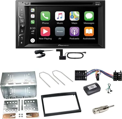 Produktbild von Pioneer AVH-Z3200DAB Carplay Bluetooth Einbauset für Peugeot 307 Citroen C2 C3