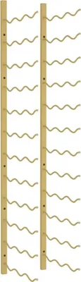 Produktbild von vidaXL Wand-Weinregal für 36 Flaschen Golden Eisen
