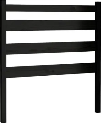 Obrázek produktu pro vidaXL Čelo postele černé 106x4x100 cm Masivní borovicové dřevo