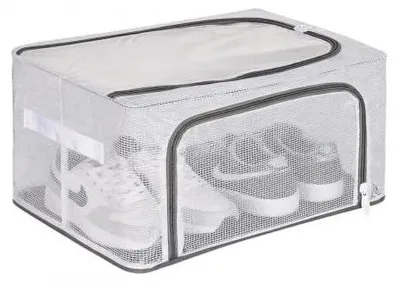 Immagine prodotto di Contenitore per scarpe con coperchio trasparente e design pieghevole