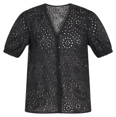 Image de Chemisier pour femme SAPORTA - noir, taille XS