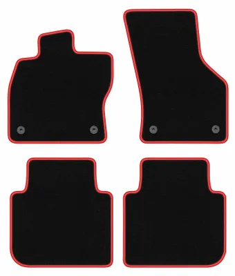 Immagine prodotto di Tappetini in velluto Nero/Rosso per Seat Tarraco 2018- Set 4 pezzi
