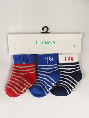 Produktbild von MEGAGROUP 3 Paar Babysocken Baumwolle Söckchen für Babys Kleinkinder 12 bis 24 Monate