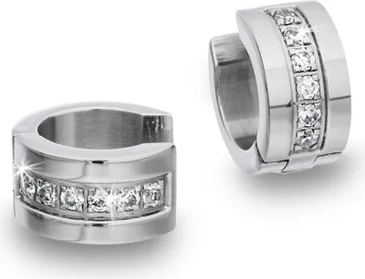 Produktbild von Damen Ohrschmuck Ohrringe Minott Creolen aus Titan mit Zirkonia 19750