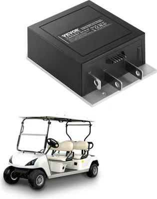 Zdjęcie produktu dla Regulator prędkości wózka golfowego VEVOR, sterownik silnika 36 V 350 A DC do wózków golfowych EZGO od 1994-2019, obudowa z aluminium i ABS