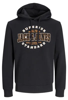 Immagine prodotto di JACK & JONES JJELOGO, felpa con cappuccio, 2 colori, taglia 24/25, modello NOOS