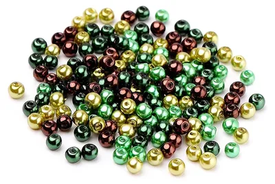 Bastelperlen 8mm mint, grün, braun, gelbgrün, dunkelgrün