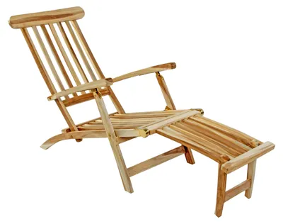 Produktbild von Gartenliege klappbar Teakholz Deckchair 150 cm PUCCON