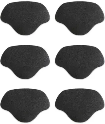 Produktbild von Aufkleber Reparaturflicken für Schuhfersen – 6 Stück – Schwarz - Selbstklebend – Fersenschoner – Fersenreparatur für Sneaker – Absatzschoner