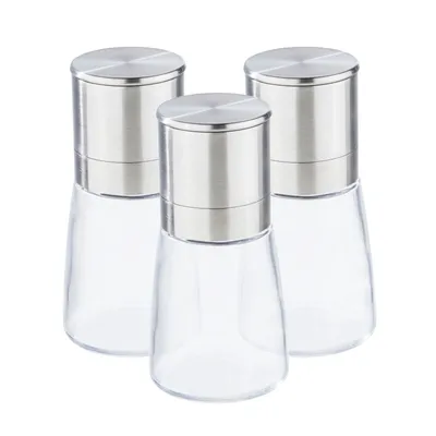 Produktbild von Gewürzmühlen, Edelstahl/ Glas, 3er-Set