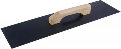 Produktbild von Glättkelle aus Stahl mit Holzgriff für Putz- und Estricharbeiten, 500x140mm