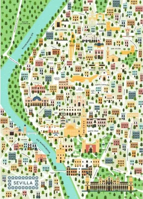 Immagine prodotto di RAVENSBURGER Puzzlekarte von Sevilla 1000 dlks