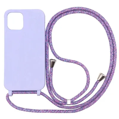 Zdjęcie produktu dla Etui Smartphonica iPhone 13 ze smyczą - fioletowe