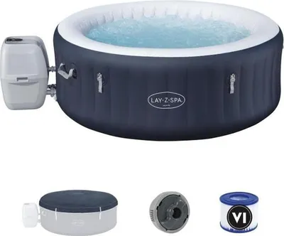 Produktbild von Aufblasbarer Whirlpool - Lay-Z-Spa Miami - 120 Luftdüsen - 180 x 66 cm - 2 bis 4 Plätze - Rund (Abdeckung, Kartusche, Diffusor)