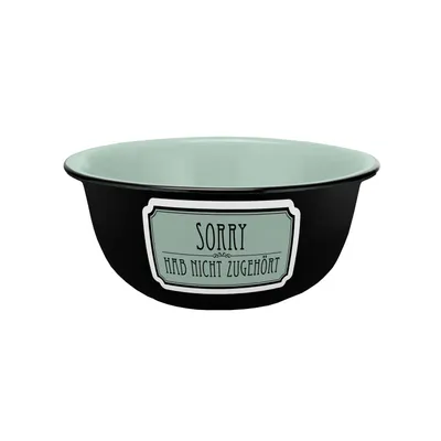 Produktbild von Müslischale Sorry Emaille-Optik 600ml