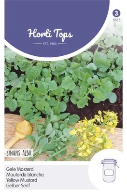 Produktbild von Horti Tops Senf, Gelber Kräutersamen - 1 Saatgutbeutel