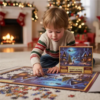 Obrázok produktu pre Adventný kalendár Puzzle 1008 dielikov Vianočný darček Mesto