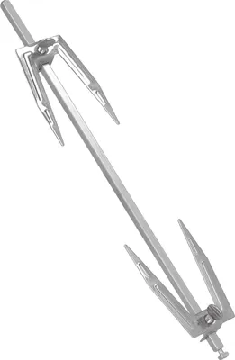 Image de Fourchette rotative à rôtir le poulet en acier inoxydable Fourchette à rôtir le poulet grillé Accessoires pour le gril Outil pour la rôtisserie